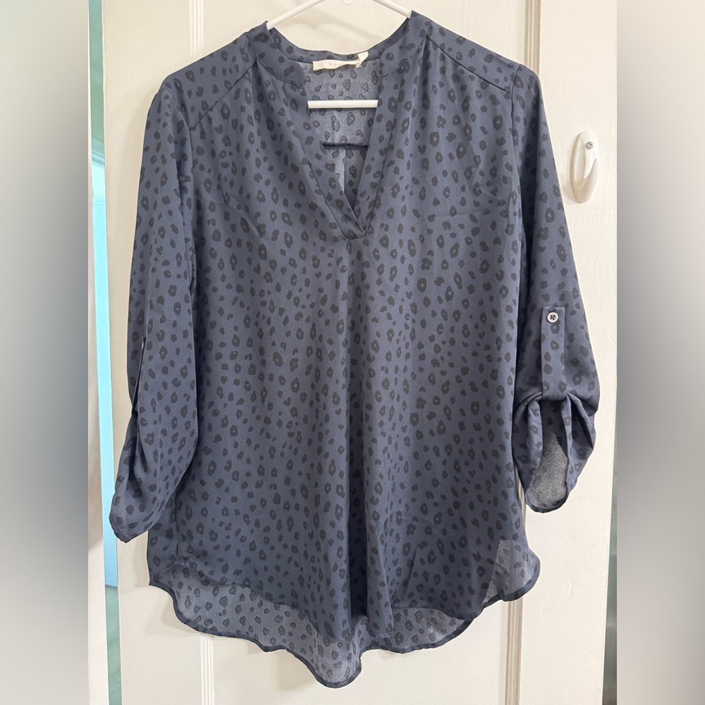 LUSH Boutique Animal print top women's blouse